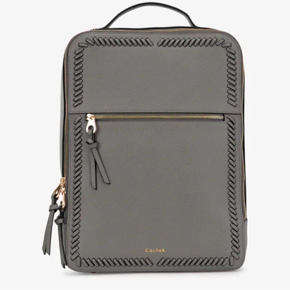 Calpak Handbags - Like New CALPAK Kaya 15 inch Pink Interior Charcoal Grey Laptop Backpack